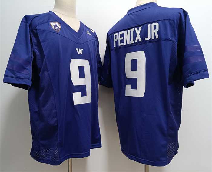 Men%27s Washington Huskies #9 Michael Penix Jr. Blue Stitched Jersey->usc trojans->NCAA Jersey